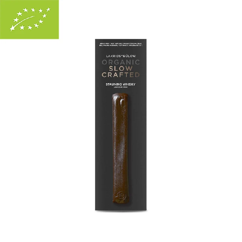 Lakrids by Bülow Organic Slow Crafted Stauning Whisky Liquorice Stick 30g