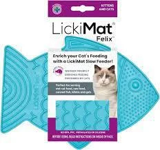 LickiMat Cat Felix Turquoise Fish