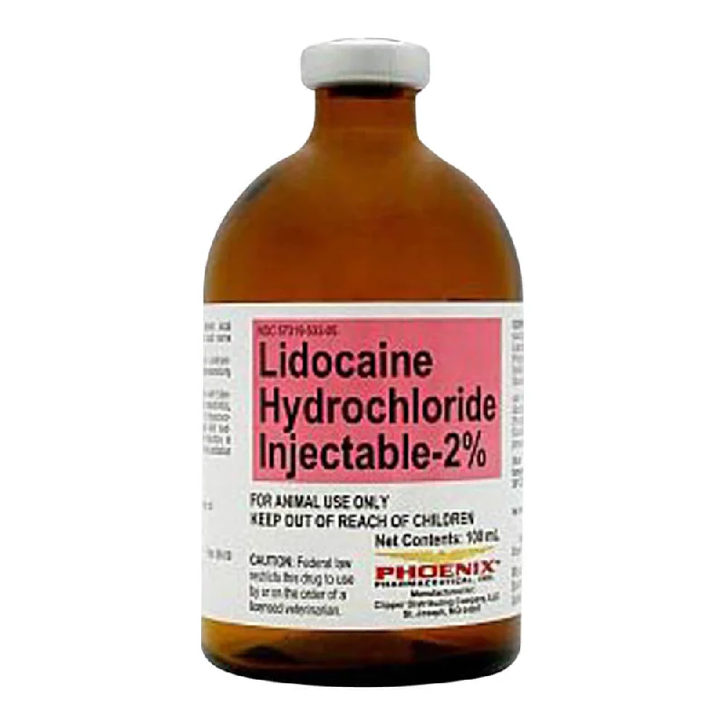 RX Lidocaine Hydrochloride Injectable 2%, 100 ml