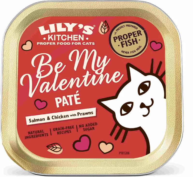 LILY'S KITCHEN Pat cu Somon, Pui, Creveţi, ediţie specială Be My Valentine 85g