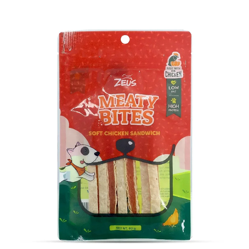 Zeus, Meaty Bites Soft Chciken Sandwich, 60g