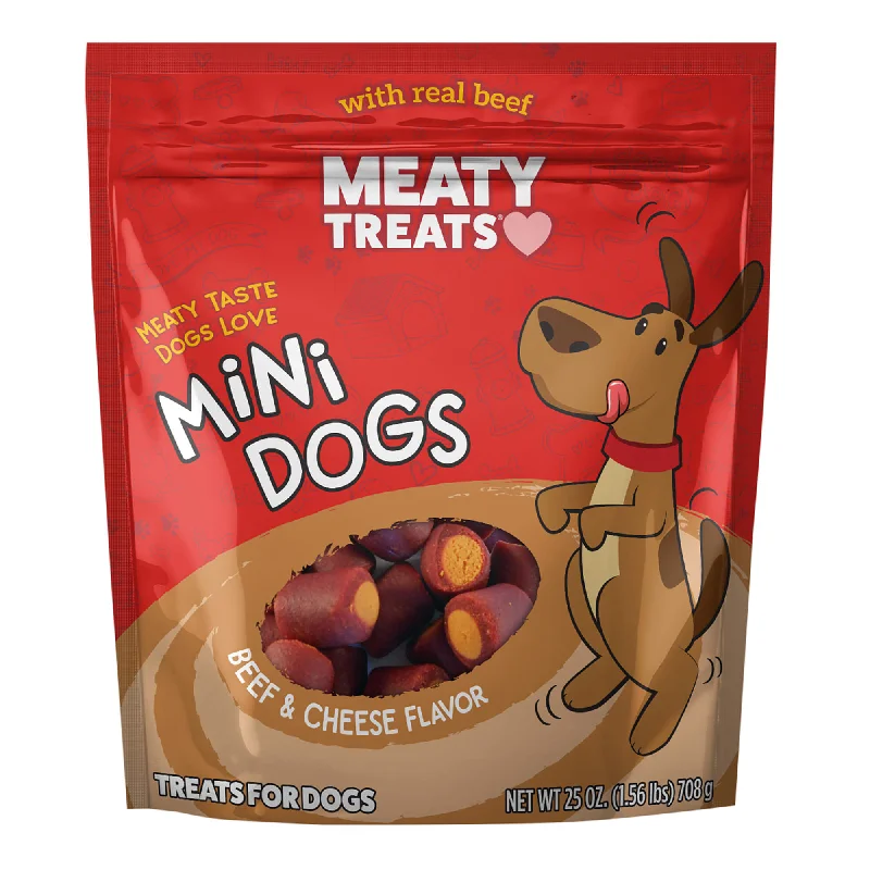 Meaty Treats Beef Mini Dogs, 25 oz