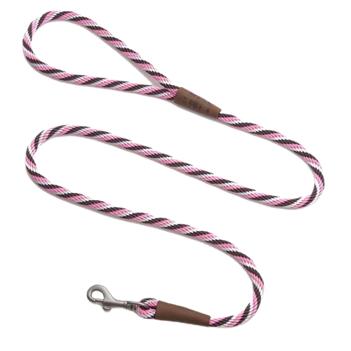 Mendota Rope leash - Pink Chocolate