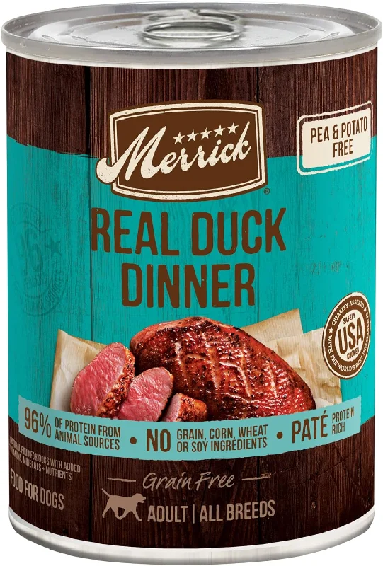 Merrick Grain-Free Real Duck Dinner Canned Dog Food