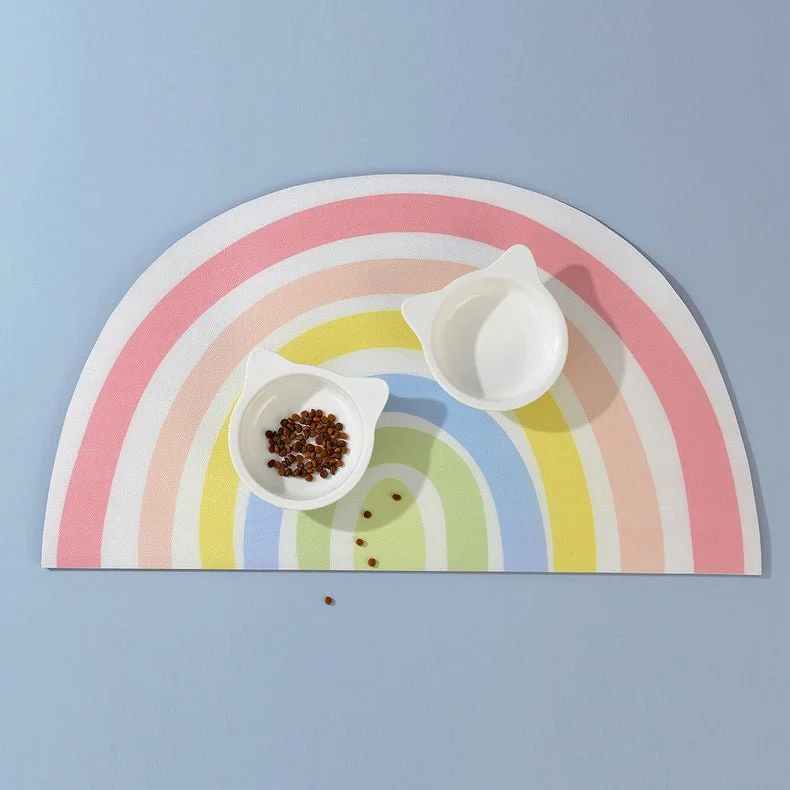 MIAOHO Rainbow Pet Feeding Mat