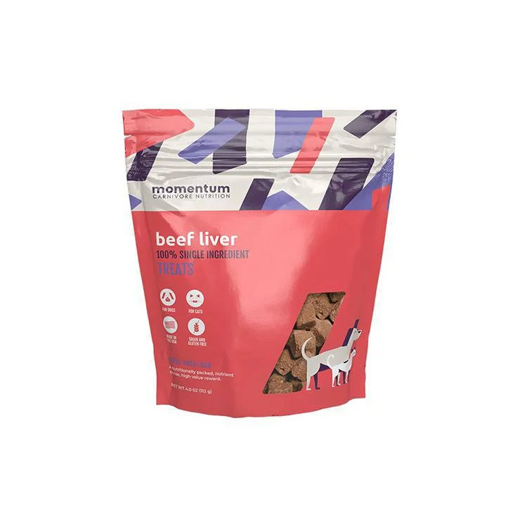 Momentum Dog & Cat Treat Beef Liver Freeze Dried 4oz