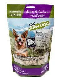 OC Raw Dog Freeze-Dried Rox Rabbit & Produce 5.5oz