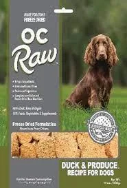 OC Raw Dog Freeze-Dried Sliders Duck 14oz