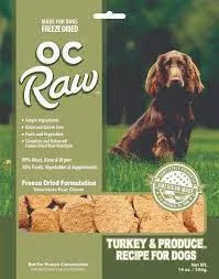 OC Raw Dog Freeze-Dried Sliders Turkey 14oz