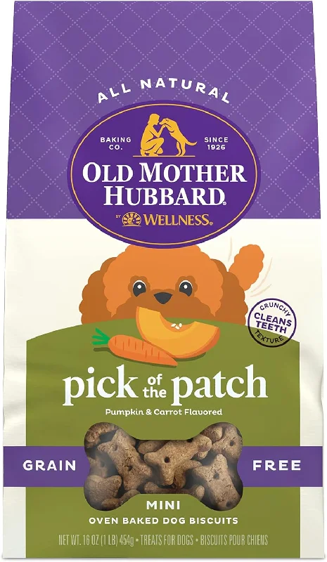 Old Mother Hubbard by Wellness Pick of the Patch Natural Grain-Free Mini Oven-Baked Biscuits Dog Treats