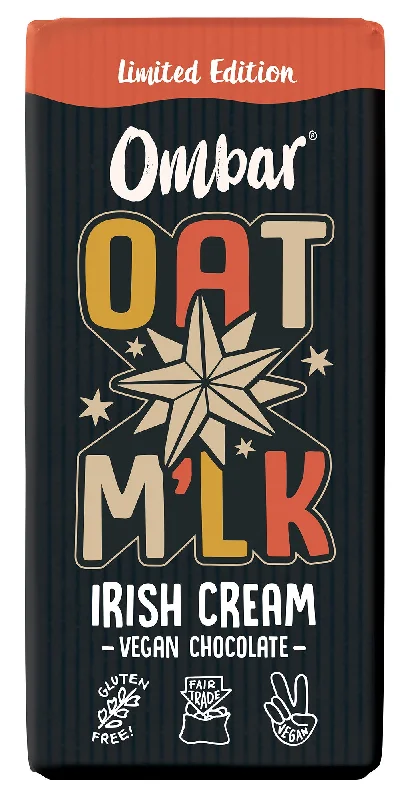 Ombar Oat M'lk Irish Cream chocolate bar 70g