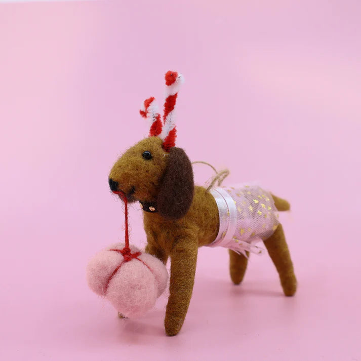 Pablo & Co Felt Christmas Ornaments - Prancer Penelope