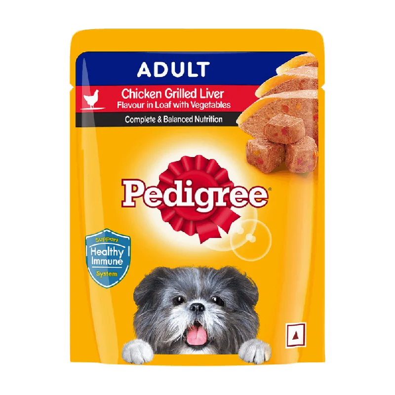 Pedigree, Adult Chicken Grilled Liver in Loaf with Vegetables, 70 g