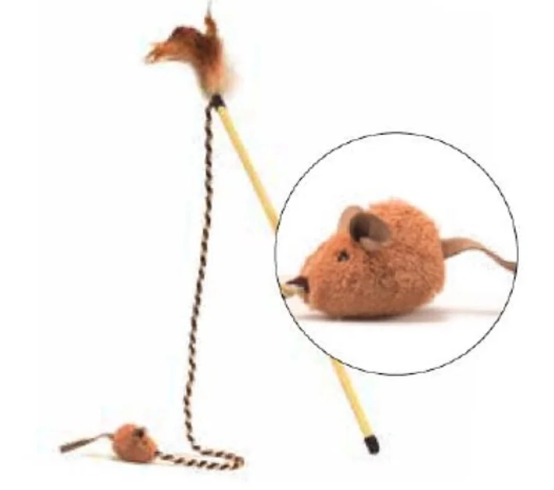 Pet Zone Cat Toy Wand Bounce & Pounce