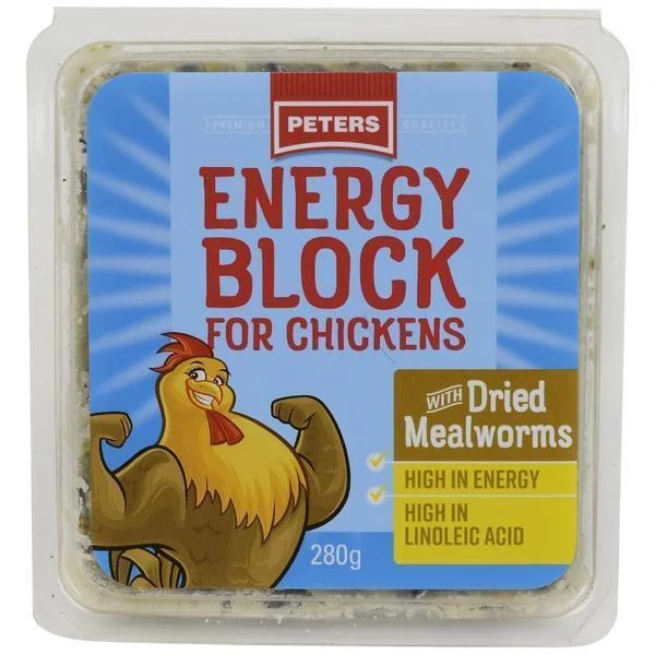 Peters Energy Block for Chickens with Dried Mealworms 280g