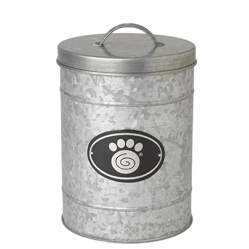 Petrageous Galvanized Treat Canister, Small