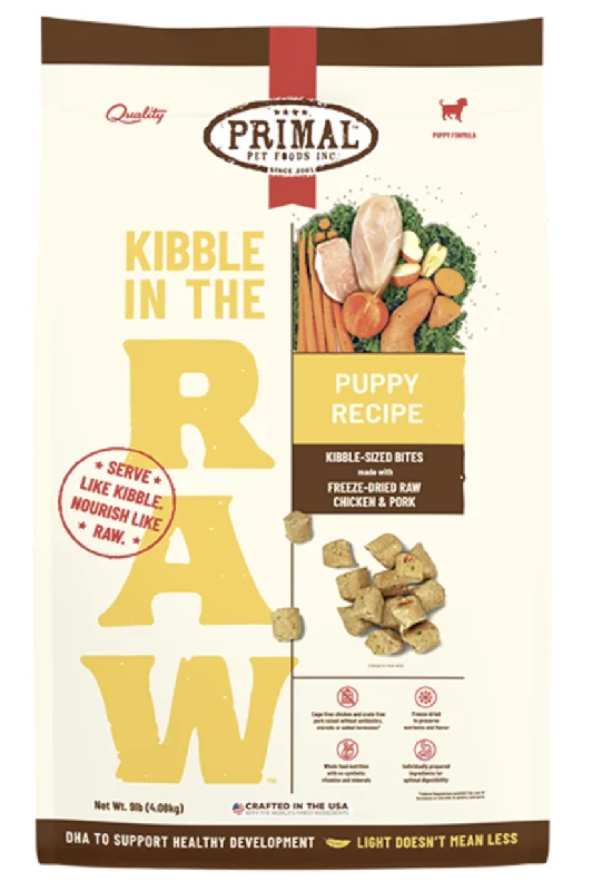 Primal Dog Kibble in the Raw Puppy