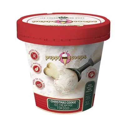 Puppy Scoops Ice Cream Mix - Christmas Cookie 4.65oz