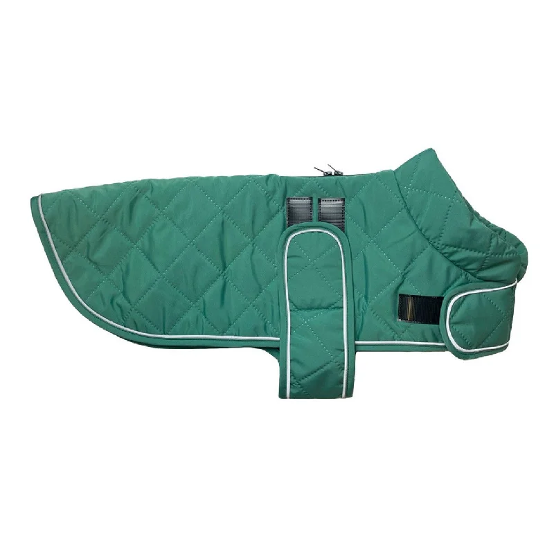 Happy Pet | Dog Coat | Teal Quilted Classic Design