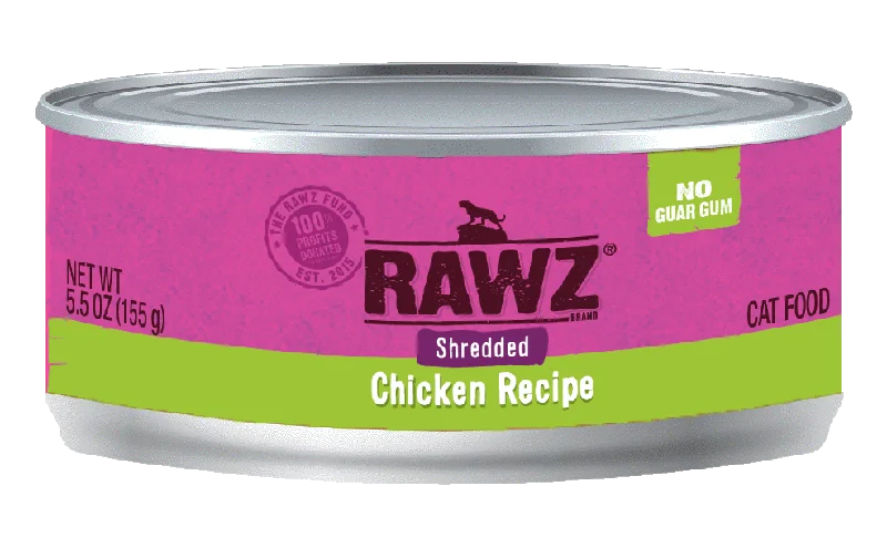 Rawz Cat Cans Shredded Chicken  5.5oz