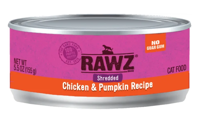 Rawz Chicken & Pumpkin Shredded 156g