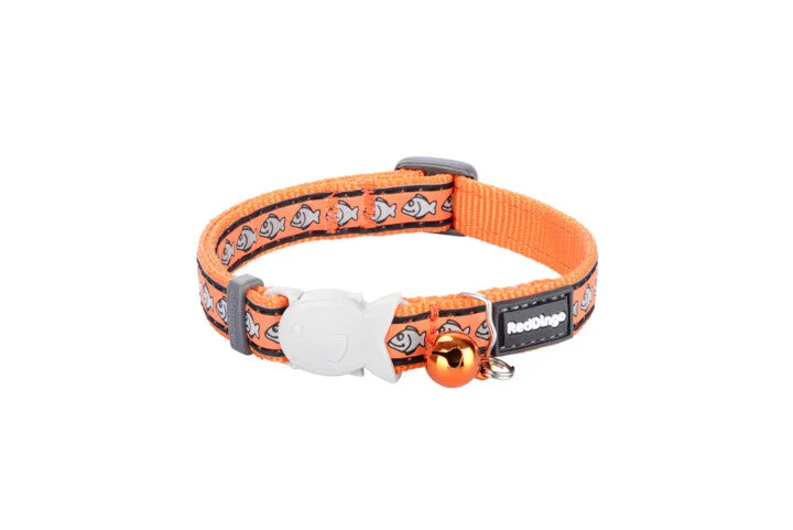 Red Dingo Cat Collar Reflective Orange