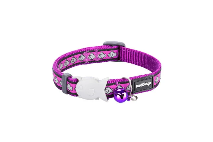 Red Dingo Cat Collar Reflective Purple