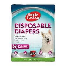 Simple Solution Disposable Diapers XXL 12pk