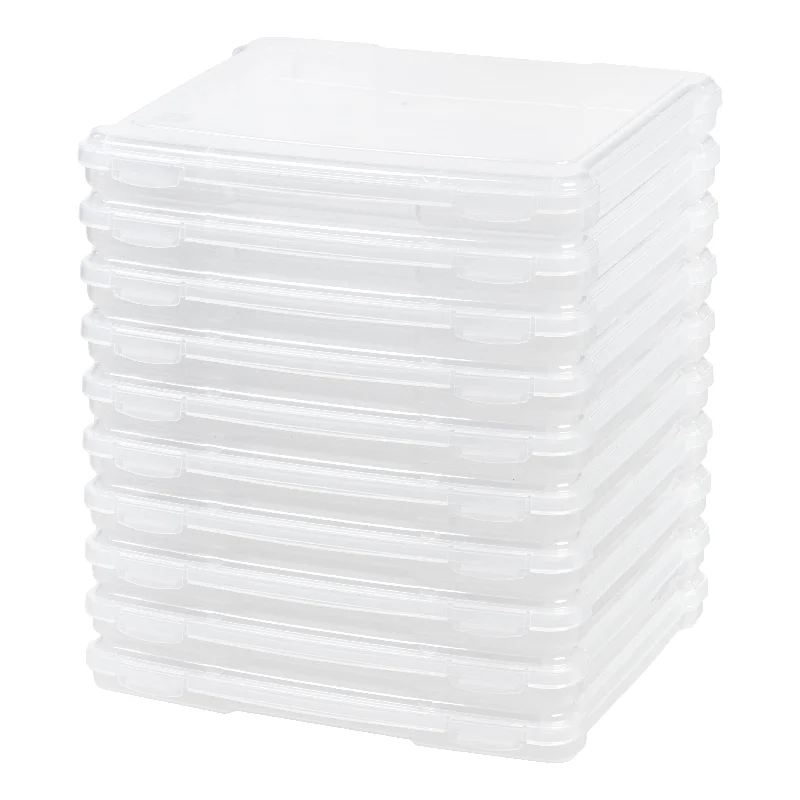 Slim Portable Project Case, 10 Pack, Clear