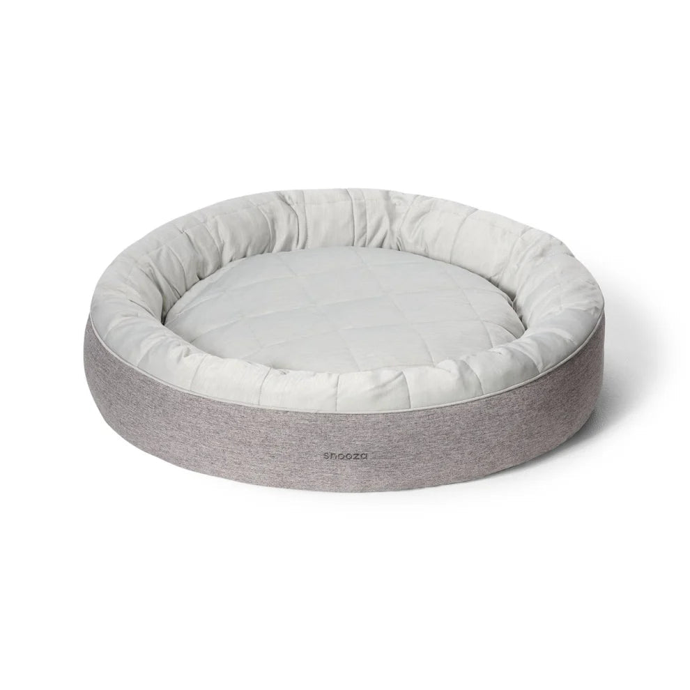 Snooza Cooling Cuddler Powder Grey Dog Bed Extra Large