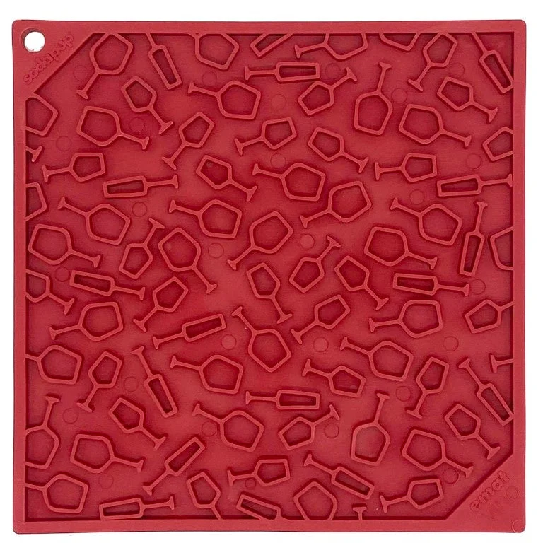 Sodapup Vino Enrichment Lickmat-Large Red