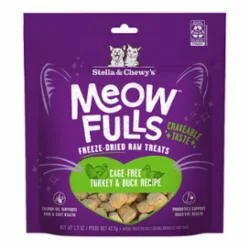 Stella & Chewy's Cat Meowfulls Freeze Dried Treat Turkey & Duck 1.5oz