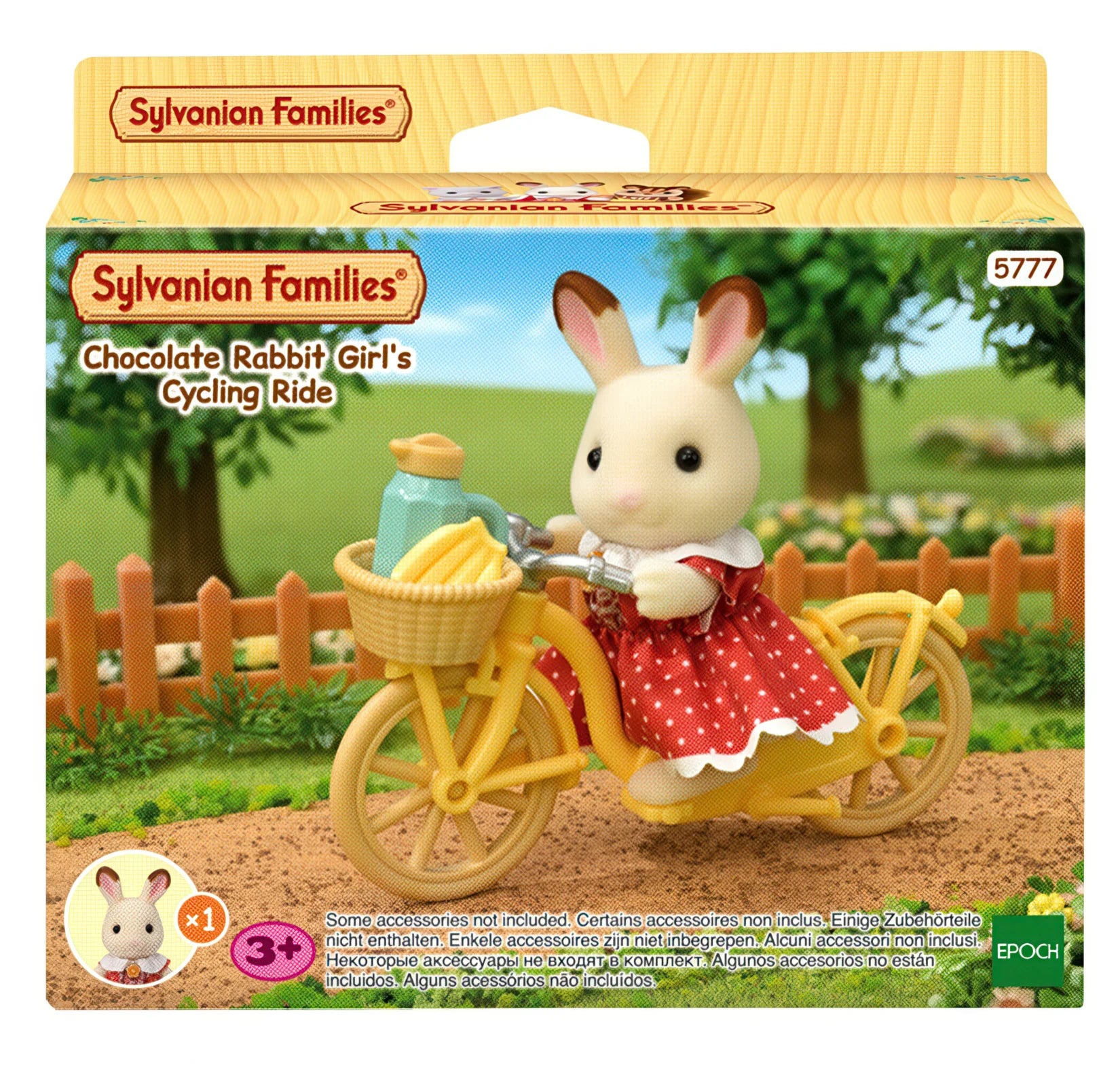 Sylvanian Families Chocolate Rabbit Girl's Cycling Ride