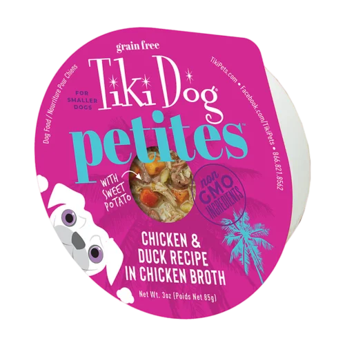 Tiki Dog Petites Chicken & Duck Wet Dog Food