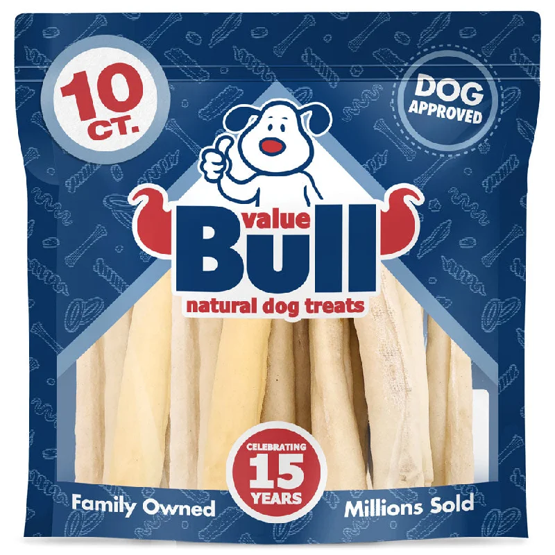 ValueBull USA Retriever Rolls, Premium Rawhide, Thick 10 Inch, 10 Count