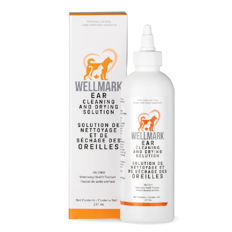 Wellmark Ear Cleaning and Drying Solution for Dogs & Cats - 237ml