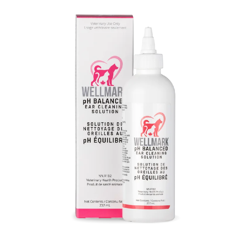 Wellmark pH Balanced Ear Cleaning Solution for Dogs & Cats - 237ml