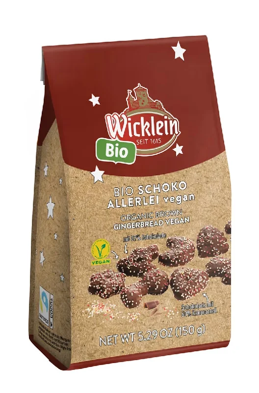 Wicklein Organic Chocolate-Coated Gingerbread Mix 150g