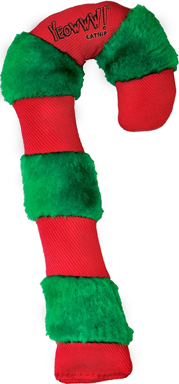 Yeowww!-Tide Candy Cane Cat Toy