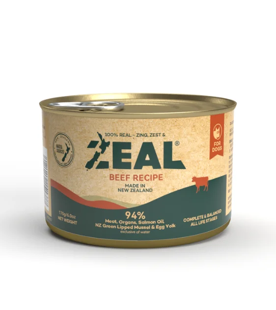 Zeal Grain Free Wet Dog Food (Beef Recipe)