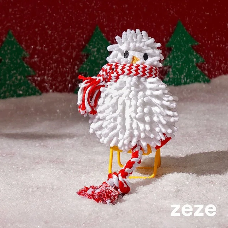 ZEZE Christmas Snowman Dog Rope