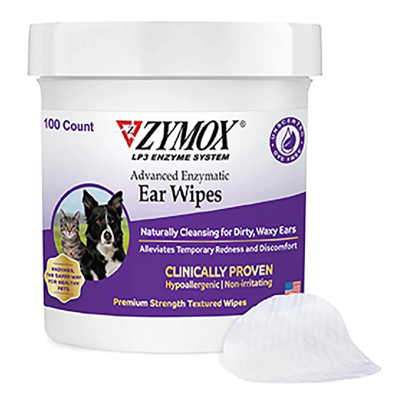 Zymox Enzymatic Ear Wipes 100 Count